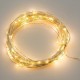 RUICAIKUN 12V DC 10M/33FT 100 Micro Drop LED Copper Wire String with Power Adapter