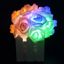 RUICAIKUN Rose Flower Fairy Lights with 20 LED Warm White Color Batteries Powered for Wedding Party Holiday Festival